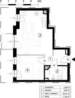 Квартира № C3.4 (45,93 м2)
